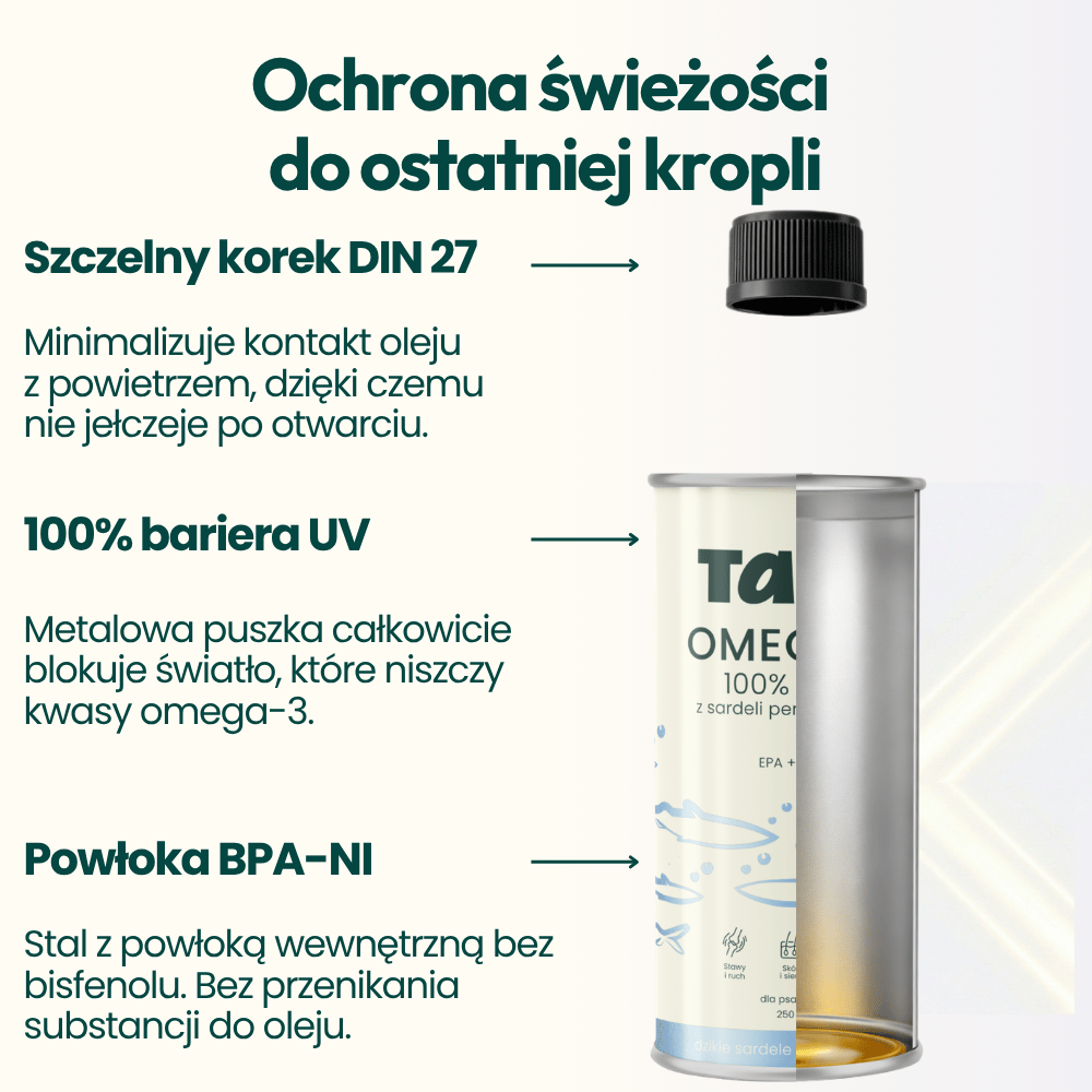 Olej z Sardeli Peruwiańskiej dla psa i kota - 100ml - TAiO