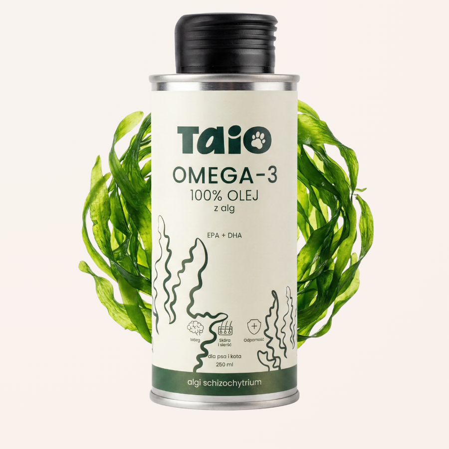 Puszka oleju omega-3 z alg Taio