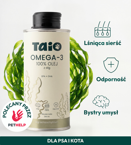 Olej Omega-3 z Alg dla psa i kota - TAiO